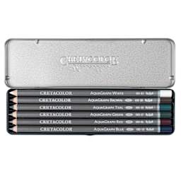 Cretacolor Graphite Water-Soluble Pencils Pocket Set