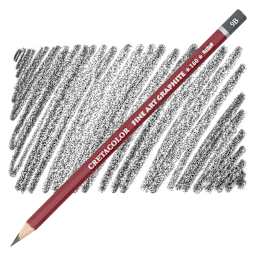 Cretacolor Fine Art Graphite Pencil - 9B (softest) pencil and swatch