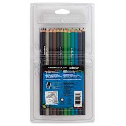 Prismacolor Scholar Art Pencil Set - Assorted Colors, Set of 24 (back of package)