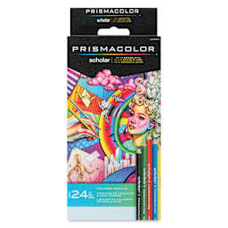Prismacolor Scholar Colored Pencils - Set of 24, Assorted Colors, front of packaging