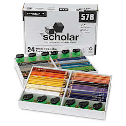 Prismacolor Scholar Colored Pencils - Set of 576, Classroom Pack, Assorted Colors, contents with packaging