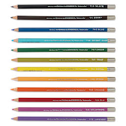General's Kimberly Watercolor Pencil Set - Assorted Colors, Set of 12