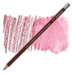 General's Kimberly Watercolor Pencil - Burgundy pencil and swatch