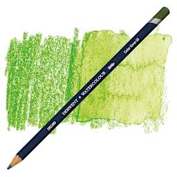 Derwent Watercolor Pencil - Cedar Green pencil and swatch