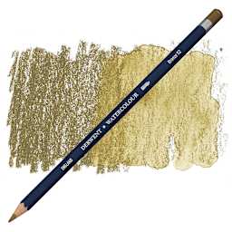Derwent Watercolor Pencil - Bronze pencil and swatch