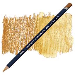 Derwent Watercolor Pencil - Burnt Yellow Ochre pencil and swatch