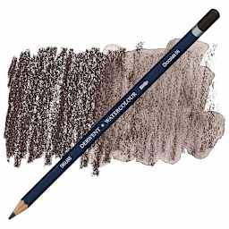 Derwent Watercolor Pencil - Chocolate pencil and swatch