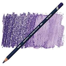 Derwent Watercolor Pencil - Dark Violet pencil and swatch