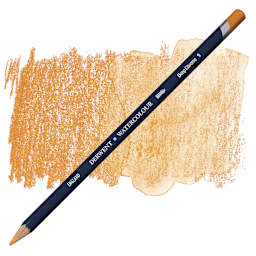 Derwent Watercolor Pencil - Deep Chrome pencil and swatch