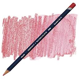 Derwent Watercolor Pencil - Geranium Lake pencil and swatch