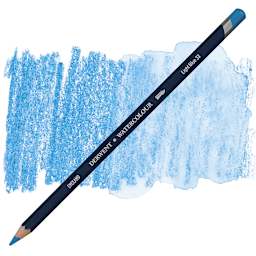 Derwent Watercolor Pencil - Light Blue pencil and swatch
