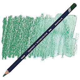 Derwent Watercolor Pencil - Mineral Green pencil and swatch