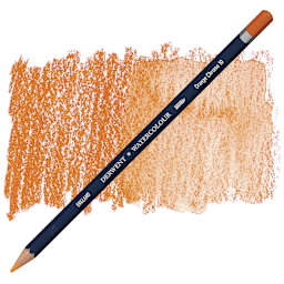 Derwent Watercolor Pencil - Orange Chrome pencil and swatch