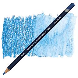 Derwent Watercolor Pencil - Oriental Blue pencil and swatch