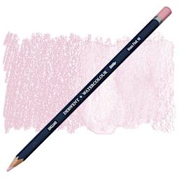 Derwent Watercolor Pencil - Rose Pink pencil and swatch