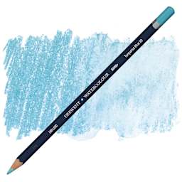Derwent Watercolor Pencil - Turquoise Blue pencil and swatch