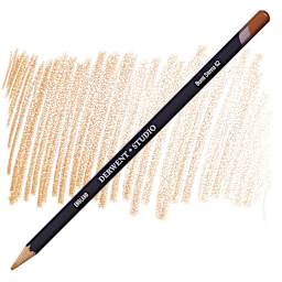Derwent Studio Colored Pencil - Burnt Sienna pencil and swatch