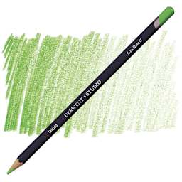 Derwent Studio Colored Pencil - Grass Green pencil and swatch