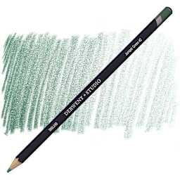 Derwent Studio Colored Pencil - Juniper Green pencil and swatch