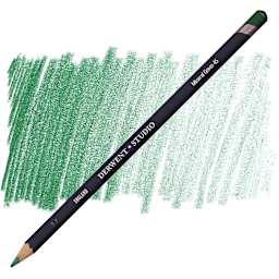 Derwent Studio Colored Pencil - Mineral Green pencil and swatch