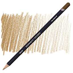 Derwent Studio Colored Pencil - Raw Umber pencil and swatch