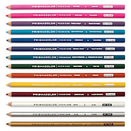 Prismacolor Premier Colored Pencils - Set of 14, Dark Colors, set contents