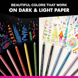 Beautiful colors that work on dark and light paper.