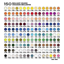 Prismacolor Premier Colored Pencils - Set of 150, Complete Set - color chart