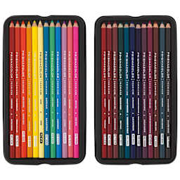 Prismacolor Premier Colored Pencils - Set of 24, Highlighting and Shading, showing colors inside