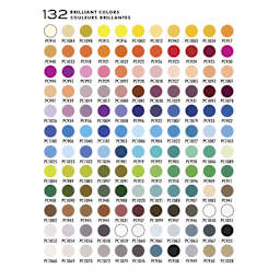 Prismacolor Premier Colored Pencils - Set of 132, Assorted Colors - color chart