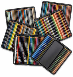 Prismacolor Premier Colored Pencils - Set of 132, Assorted Colors, pencils inside of trays