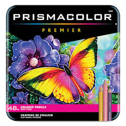 Prismacolor Premier Colored Pencils - Set of 48, Assorted Colors, front of the packaging