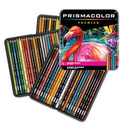 Prismacolor Premier Colored Pencils - Set of 72, Assorted Colors, packaging and set contents
