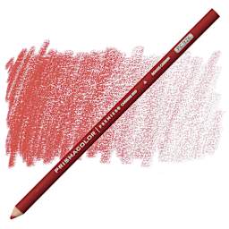 Prismacolor Premier Colored Pencil - Carmine Red pencil and swatch