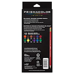Prismacolor Col-Erase Pencil Set - Set of 12 back of package