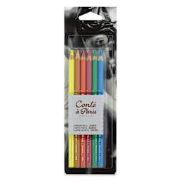 Conté à Paris Pastel Pencils - Set of 6, Assorted Colors, front of packaging