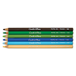 Conté à Paris Pastel Pencils - Set of 6, Landscape Colors, set contents