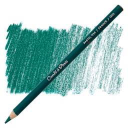 Conté à Paris Pastel Pencil - Emerald Green pencil and swatch