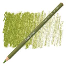 Conté à Paris Pastel Pencil - Olive Green pencil and swatch
