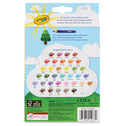 Crayola Colored Pencils - Assorted Colors, Set of 36 (back of package)