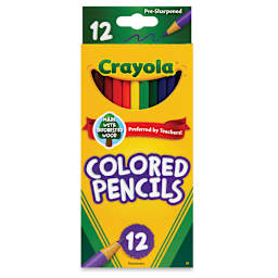 Crayola Colored Pencils - Assorted Colors, Set of 12 (front of package)