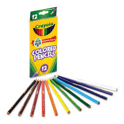 Crayola Colored Pencils - Assorted Colors, Set of 12 (package and set contents)