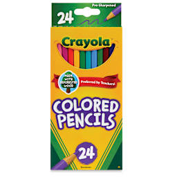 Crayola Colored Pencils - Assorted Colors, Set of 24 (front of package)