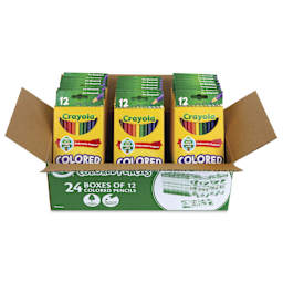 Crayola Colored Pencils - Assorted Colors, Classpack of 288, sets of 12 shown