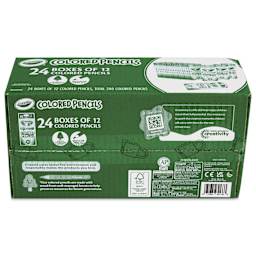 Crayola Colored Pencils - Assorted Colors, Classpack of 288, bottom of the packaging