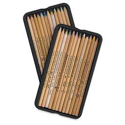 Prismacolor Watercolor Pencil Set - Assorted Colors, Set of 24, pencils shown inside tray