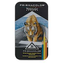 Prismacolor Watercolor Pencil Set - Assorted Colors, Set of 36, front of the packaging