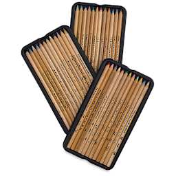 Prismacolor Watercolor Pencil Set - Assorted Colors, Set of 36, pencils shown inside tray