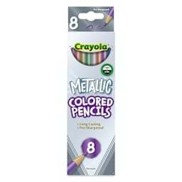 Crayola Metallic Colored Pencils - Assorted Colors, Set of 8