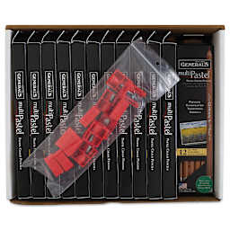 General's Pastel Chalk Pencil Set - Assorted Colors, Classroom Pack set contents